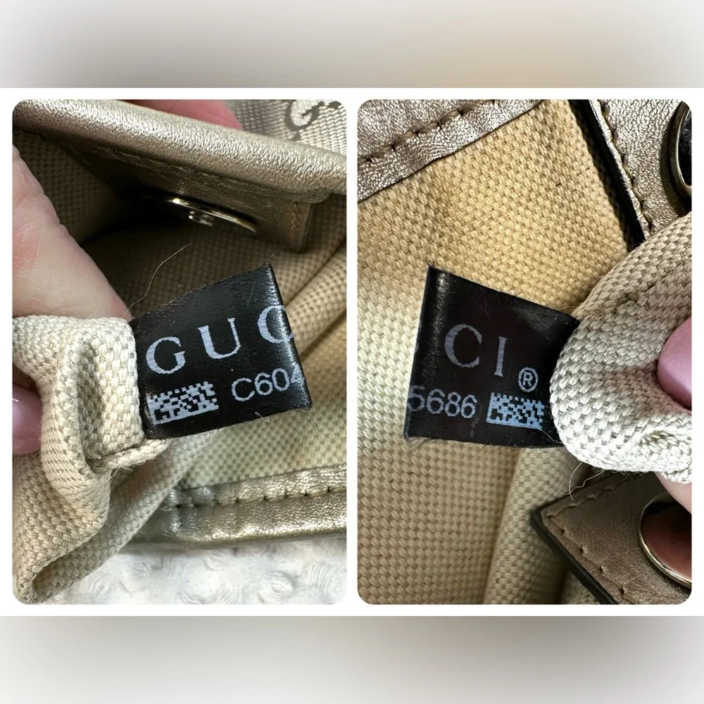 🤍Authentic Gucci Silver Joy GG Imprime Tote - Picture 15 of 16